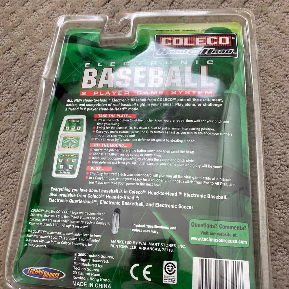 Coleco head to head baseball